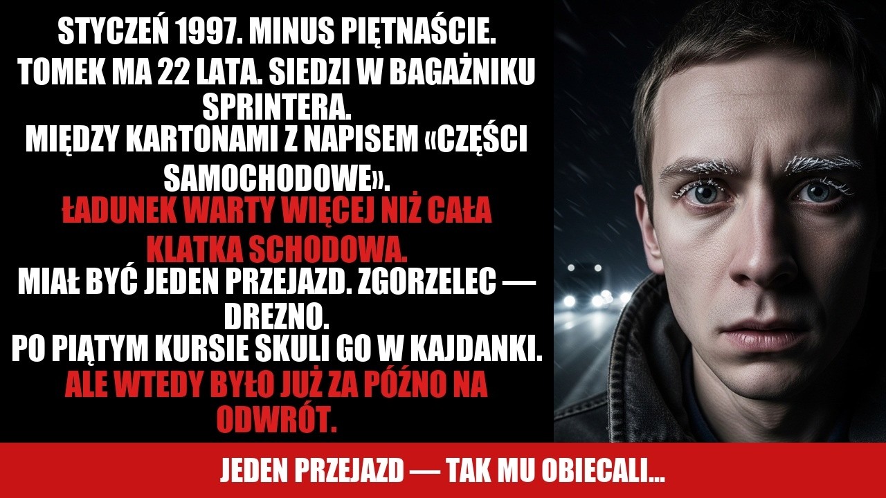 Jeden przejazd. Tak mi obiecał. Po piątym kursie między Zgorzelcem a Dreznem skuli mnie kajdankami.