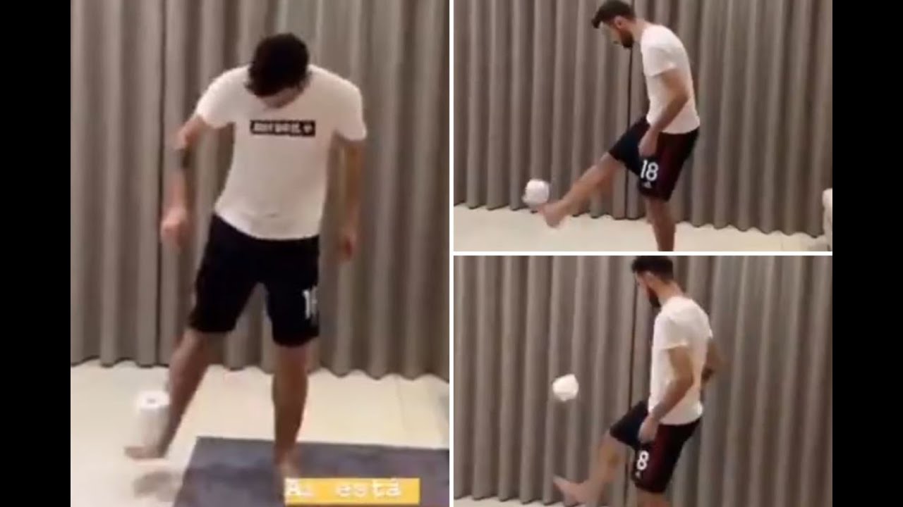 Bruno Fernandes and Joao Felix nail the Stay At Home Challenge #stayathomechallenge