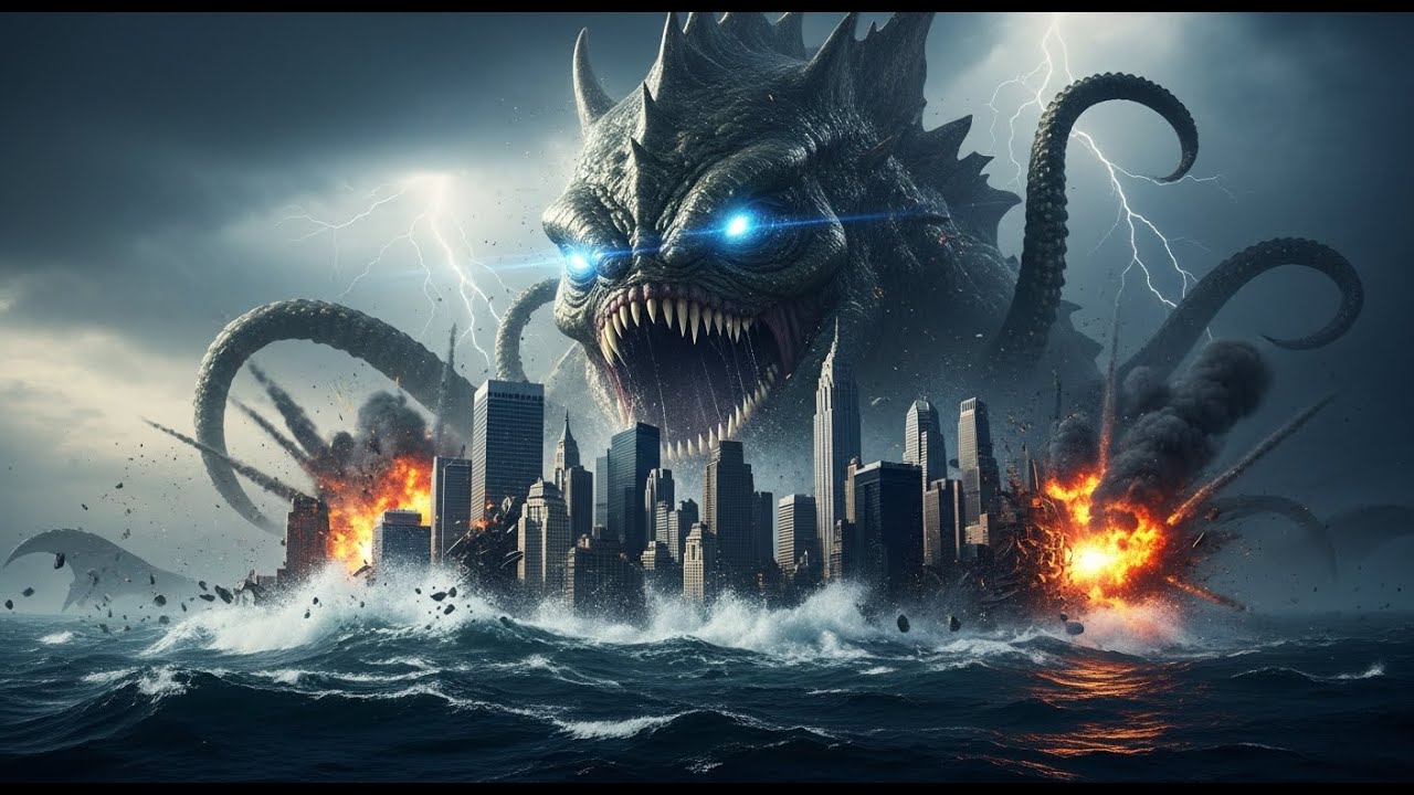Xylar vs Gorian: Epic Giant Monster Battle in a Destroyed City | CGI Short Film