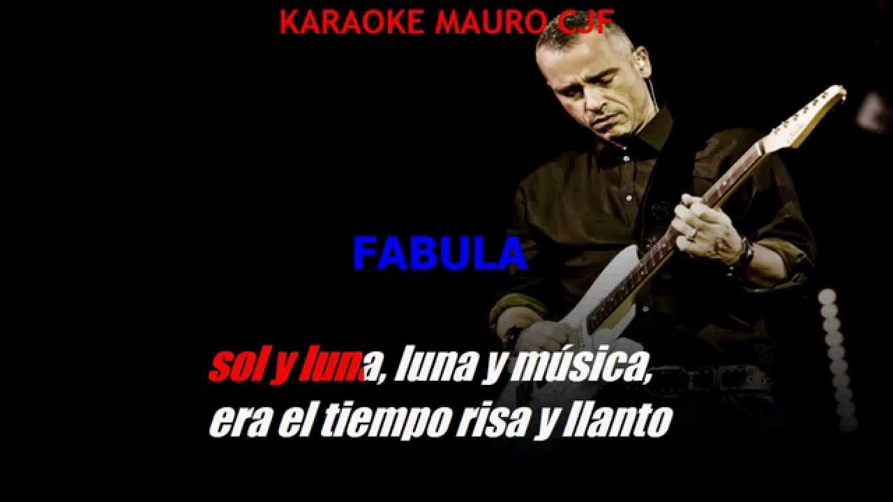 Eros Ramazzotti -Fabula . Karaoke  (Español)