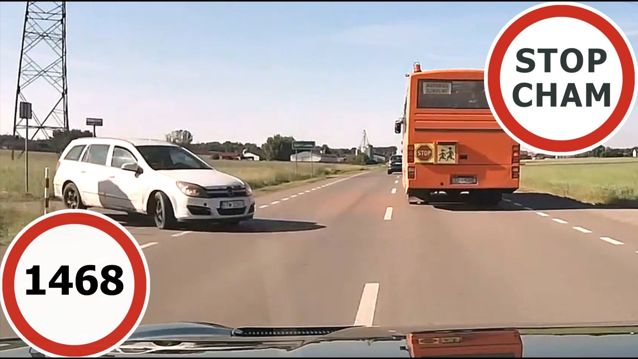 Stop Cham #1468 - Niebezpieczne i chamskie sytuacje na drogach