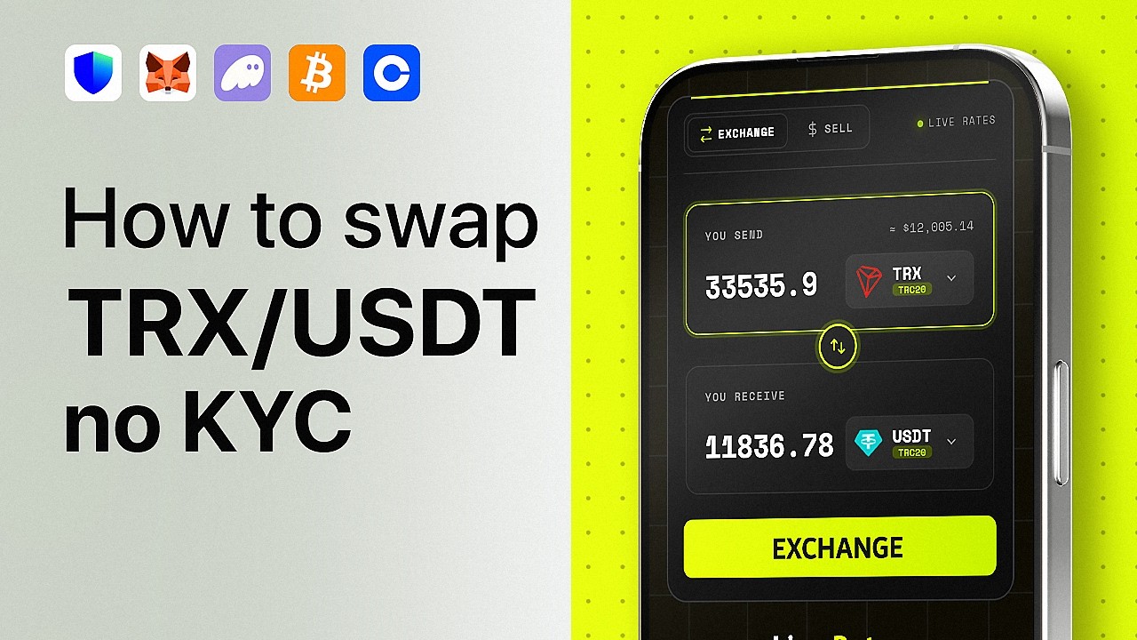 How to Swap TRX to USDT (Instant Crypto Exchange No KYC Tutorial)