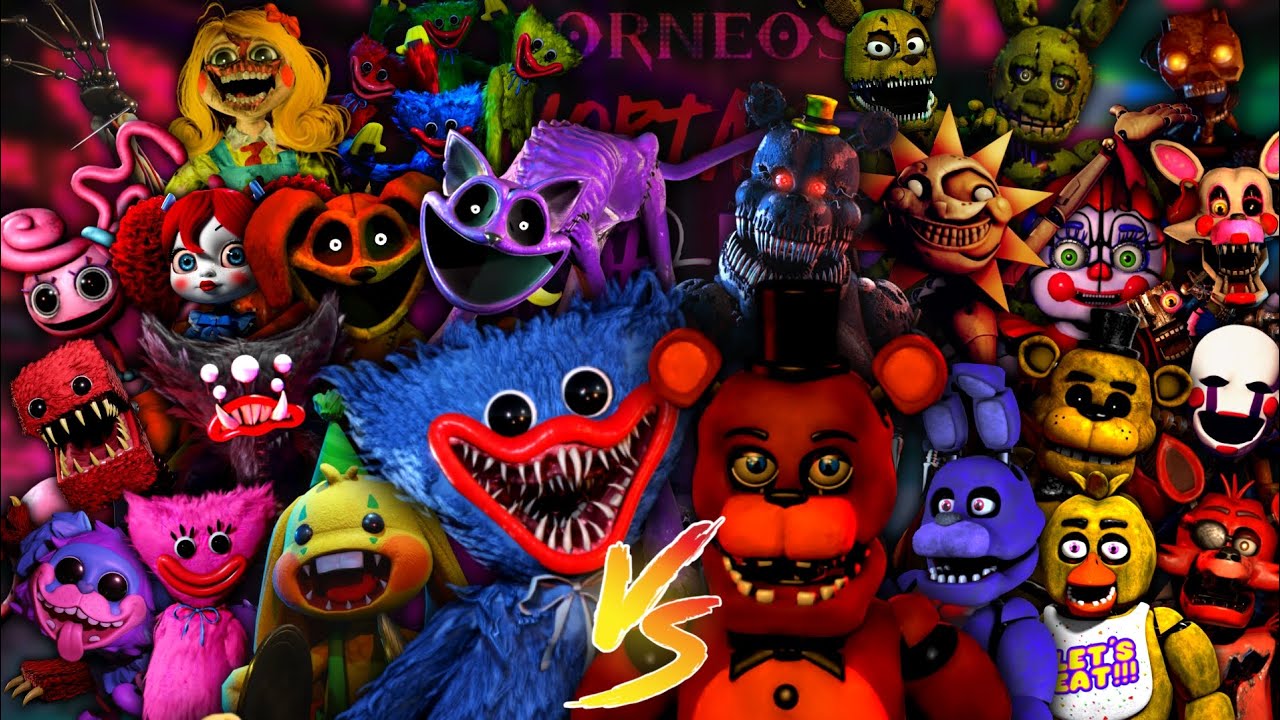 FIVE NIGHTS AT FREDDY'S VS POPPY PLAYTIME RAP || DECKERS & WITHER8R8 FT. Artistas (Prod.Internet)