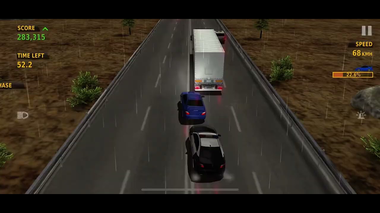 Traffic Racer Police chase 444K today’s high score