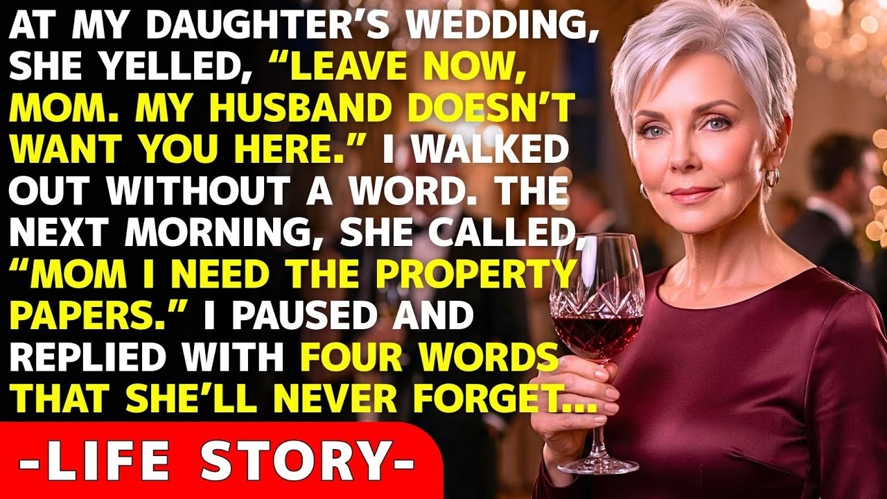 My Daughter Kicked Me Out of Her Wedding — The Next Morning, She Demanded My Property Papers  So