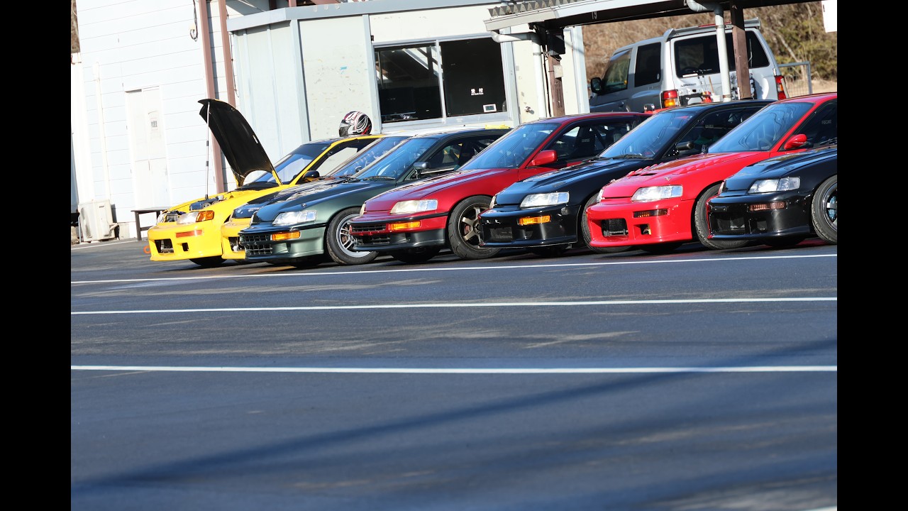 外撮り_20260307_projectT_日光サーキット_EF8_CRX_39.3 #crx #b16a #jdm #プロT #vtec