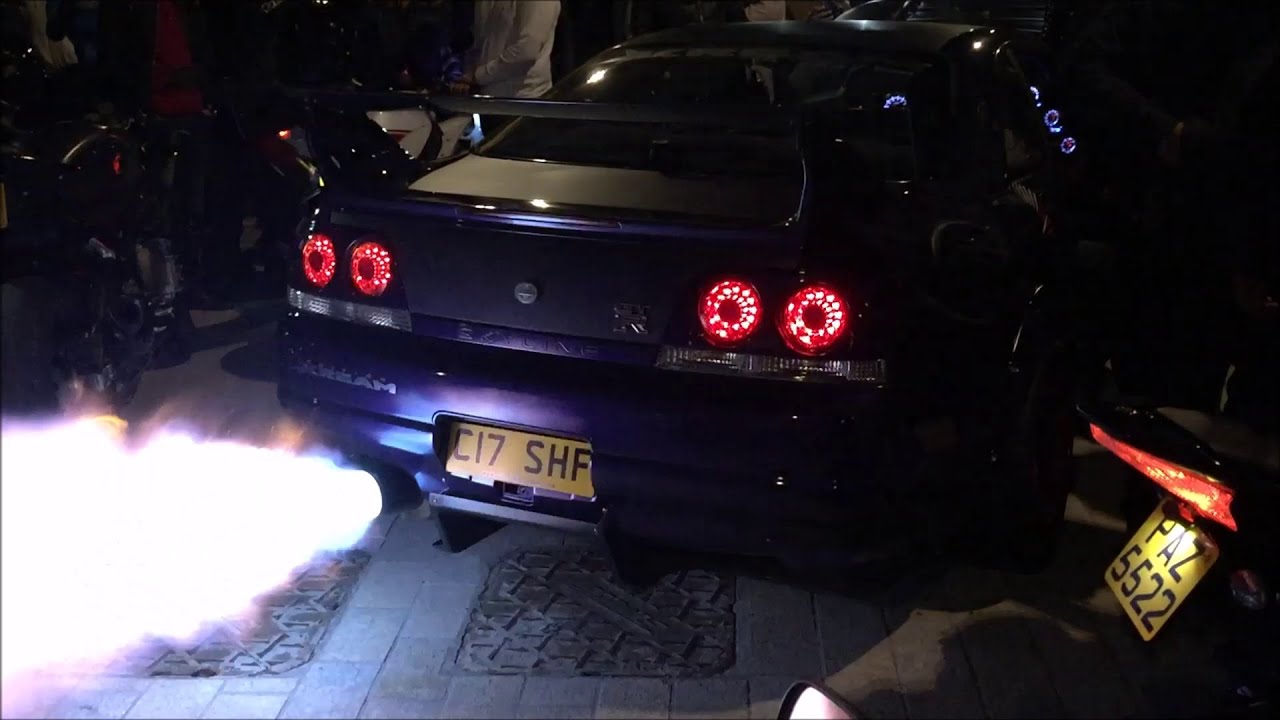 2 Kream Skyline GTRs Spitting CRAZY Flames and more...
