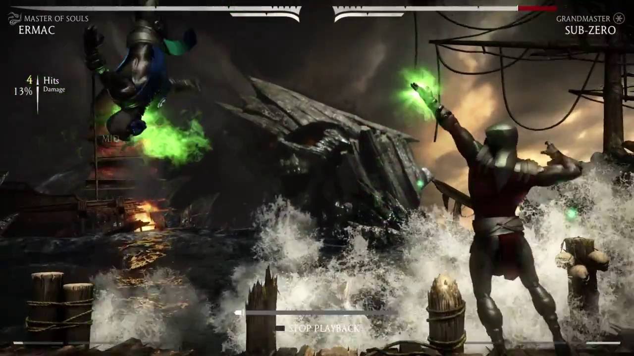 MKX - Ermac (Master of Souls) Best Combos & Set-ups!
