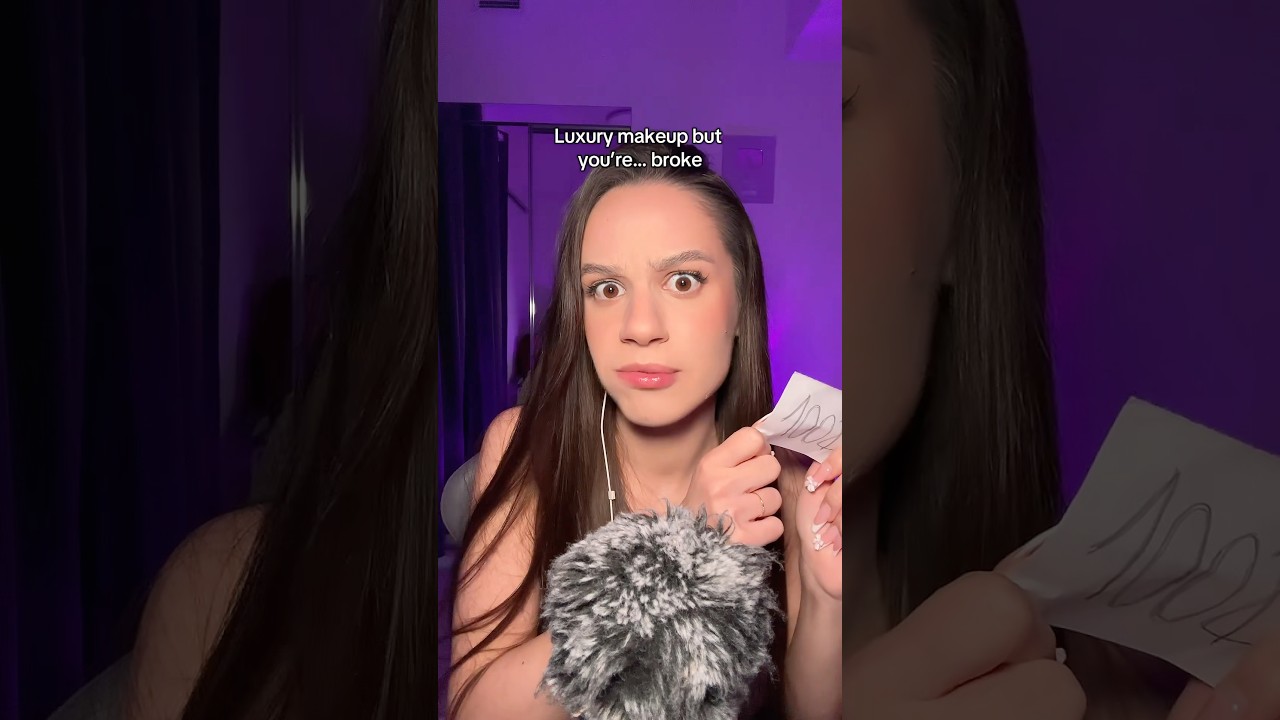 ASMR LUXURY MAKEUP but you&rsquo;re broke&hellip; #asmrvideo #asmrtriggers #relax #relaxing #tingles #roleplay