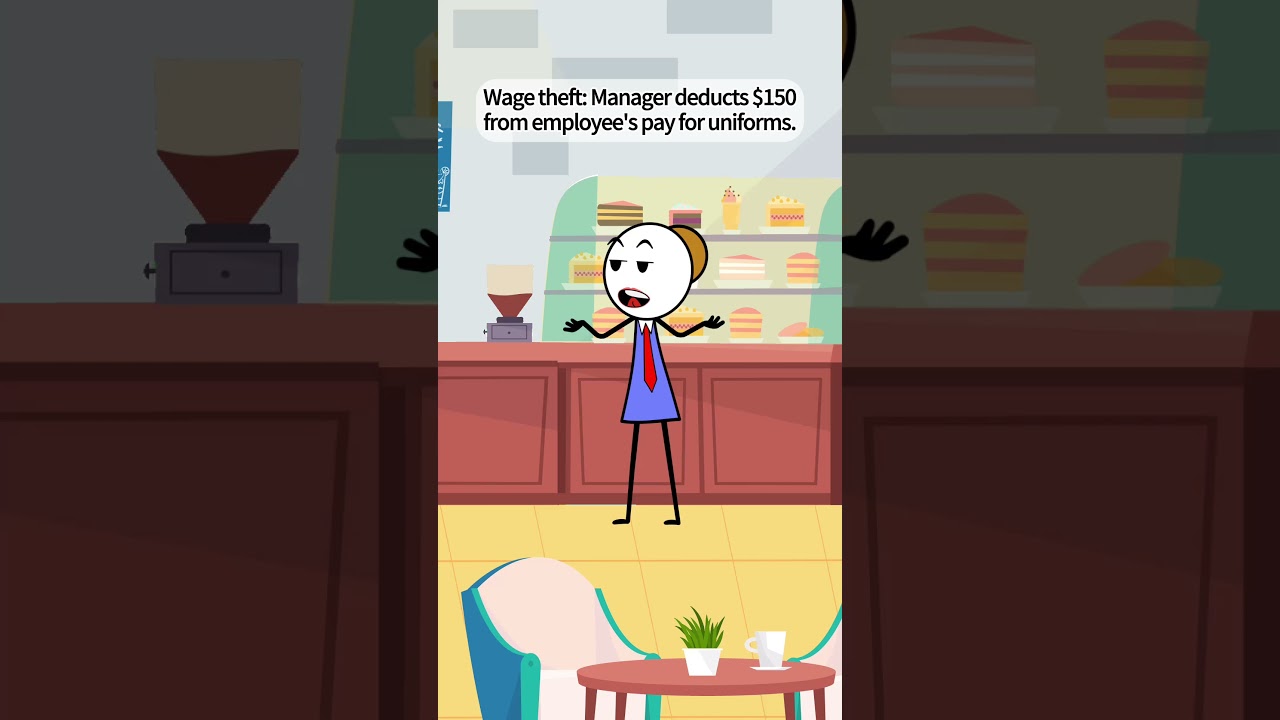 Wage theft: Manager deducts $150 from employee's pay for uniforms. #manager #worklife #corporate