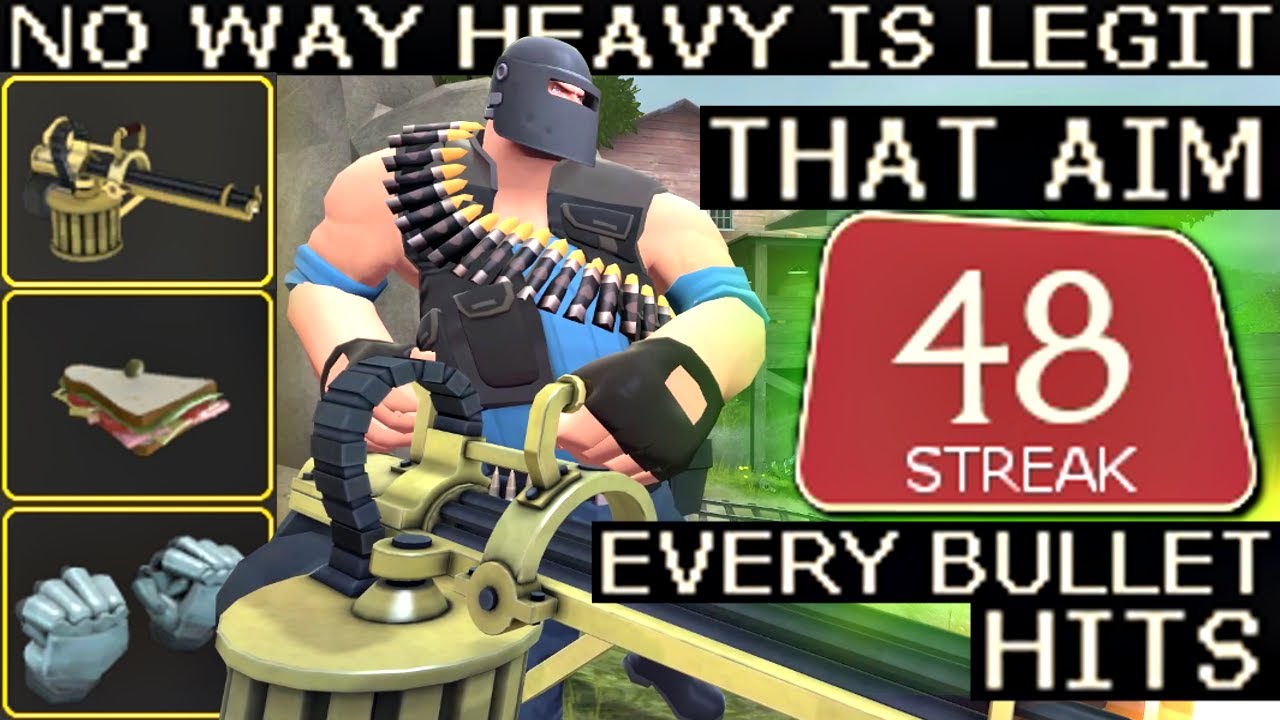 What 9000+ hours of Heavy experience looks like (TF2 Gameplay)