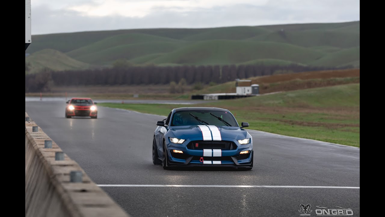 GT350R vs ZL1 1lE track battle at Thunderhill West (Part I)
