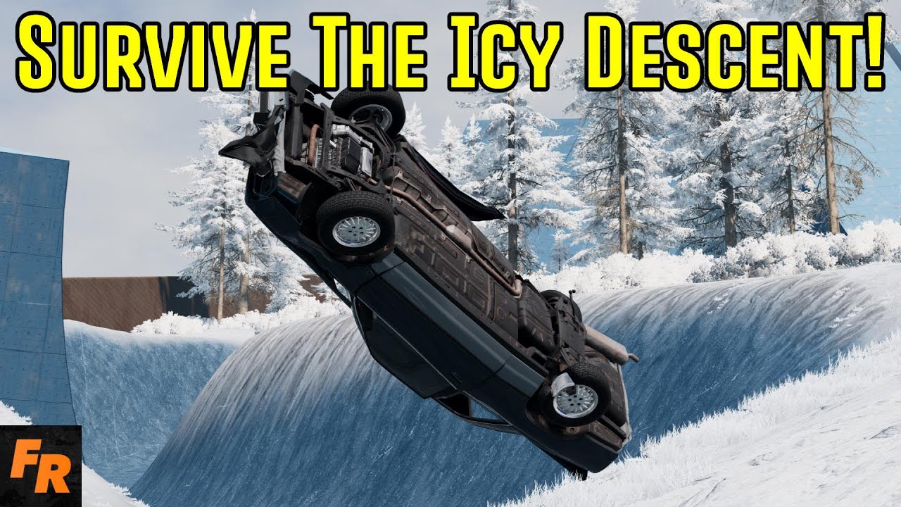 Survive The Icy Descent! - BeamNG Drive