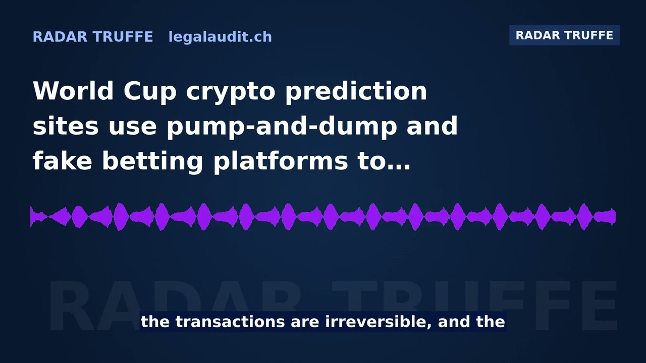 World Cup crypto prediction sites use pump-and-dump and fake betting platforms to steal your mo