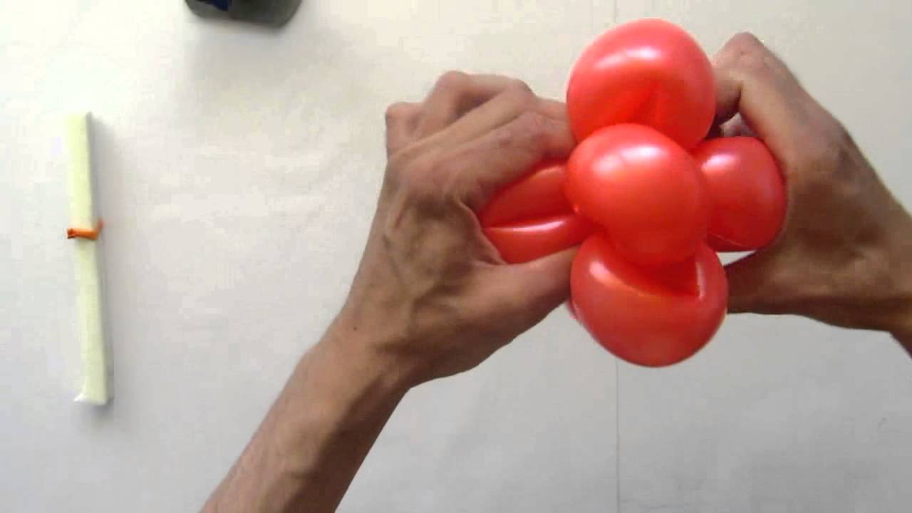 ромашка 8 лепестков из шаров / 8-petals flower balloon (Subtitles)