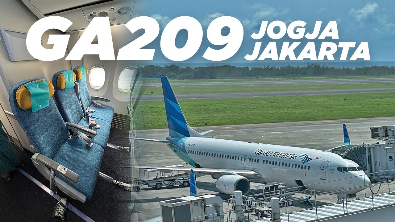 Mencoba Naik Pesawat Garuda Indonesia GA209 Yogyakarta - Jakarta