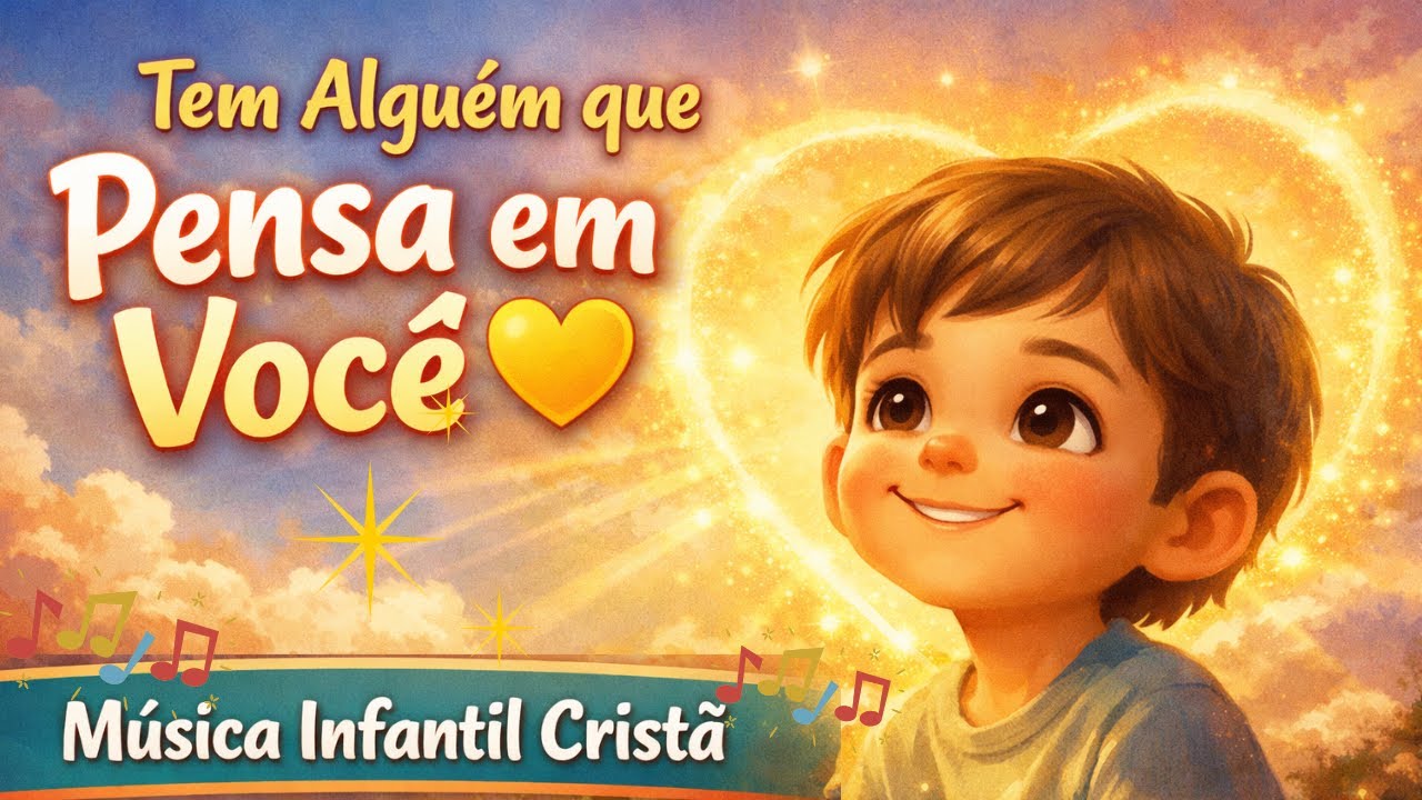 Tem Alguém que Pensa em Você 💛 | Música Infantil Cristã que Acalma o Coração