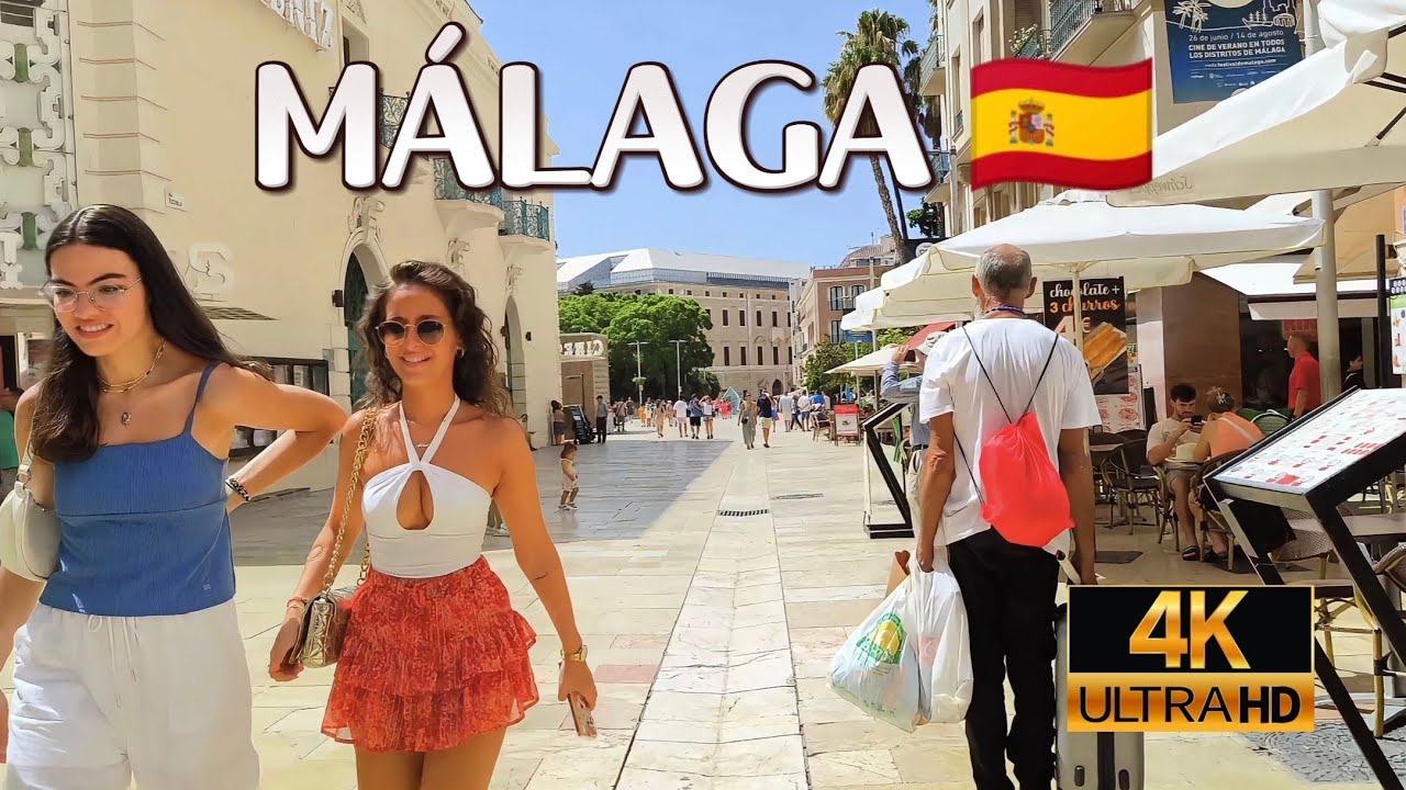 🔥TAN MARAVILLOSA 💎 Paso a paso visita MÁLAGA, España 🇪🇸 COSTA DEL SOL 🌞 4K 