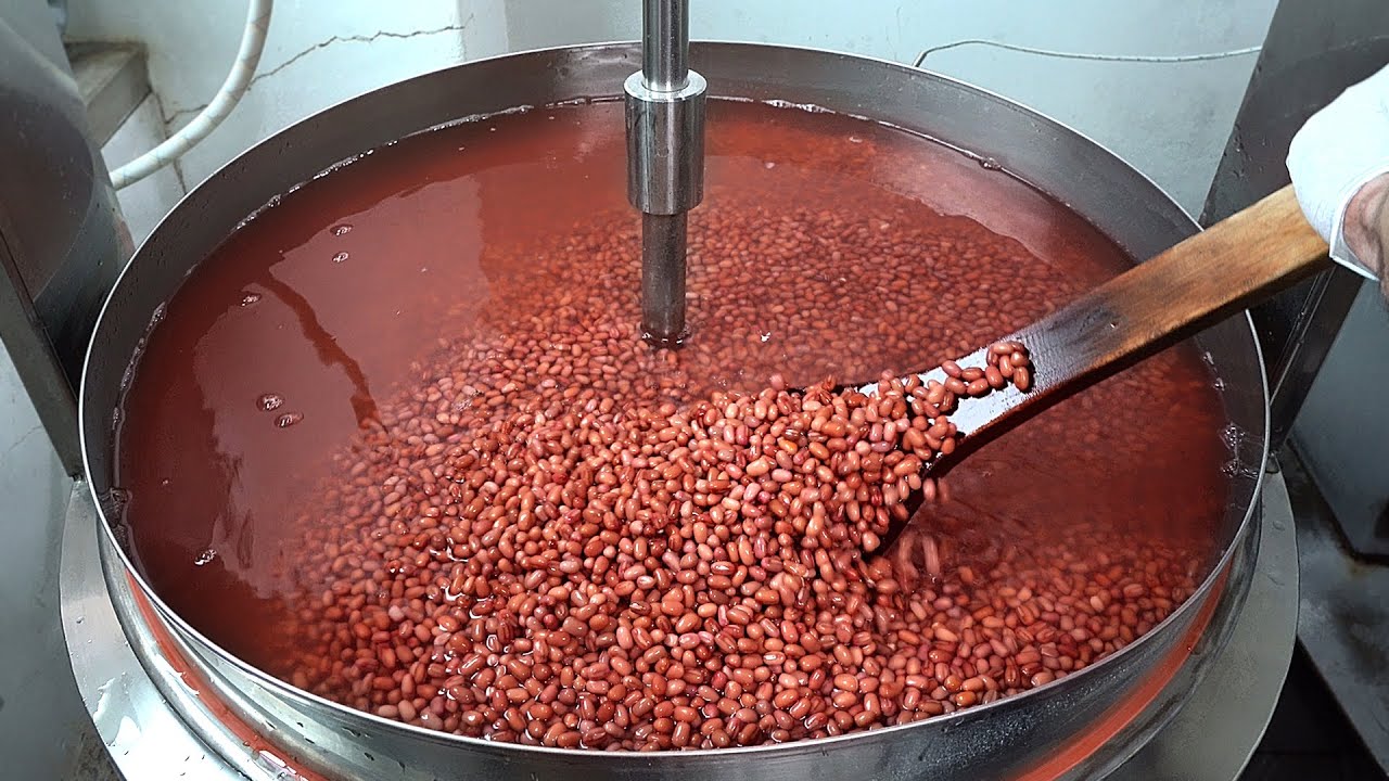 하루종일 팥 앙금부터 직접 만든다? 100% 쌀 찐빵 달인(단호박, 흑미, 쑥 찐빵)┃Red beans steamed bread, Korean street food