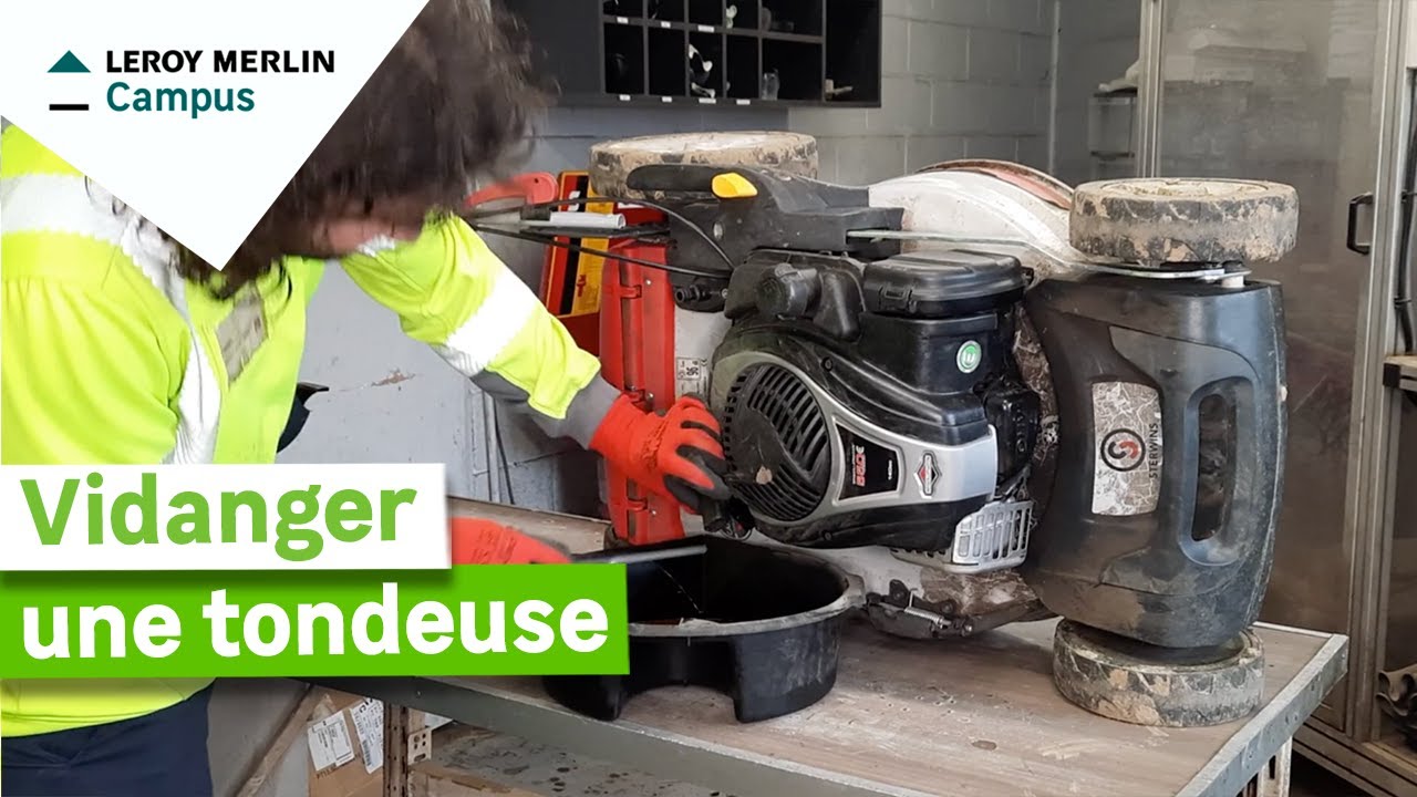 Comment vidanger une tondeuse ?