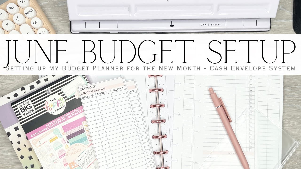 June 2024 Cash Envelope Budget Planner Setup | Setting Up My Planner for the New Month