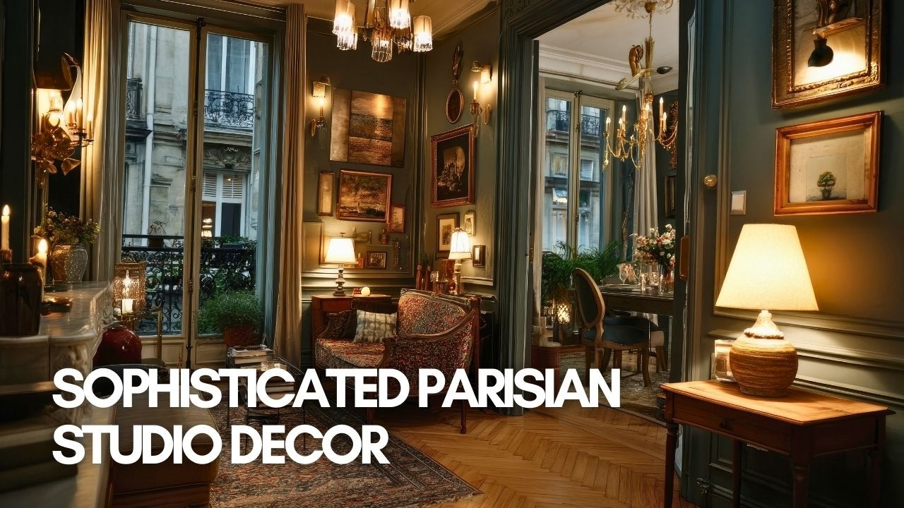 Sophisticated Parisian Studio Decor  Maximize Comfort & Elegant Design in Small Spaces