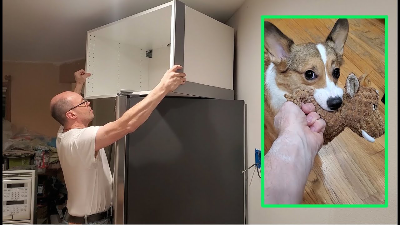 IKEA Refrigerator Cabinet. Установка кухни IKEA