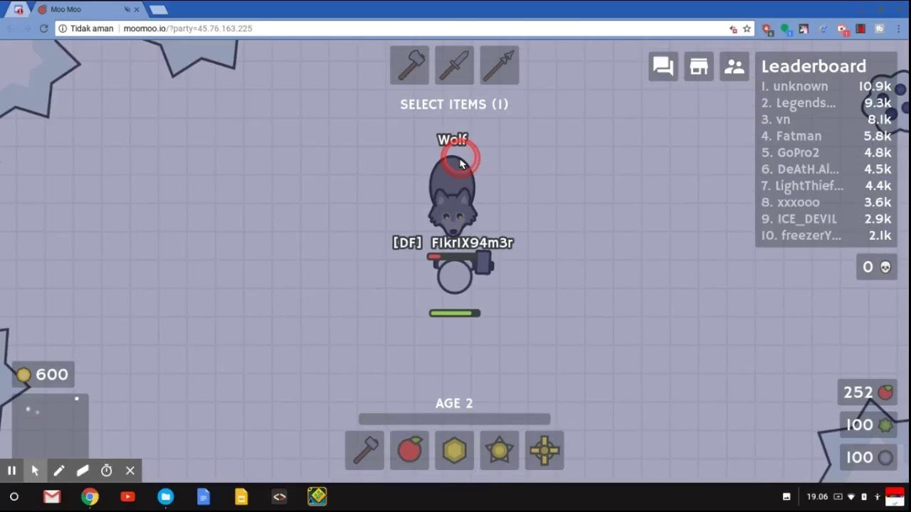 Moomoo io Gameplay #1 Part 1