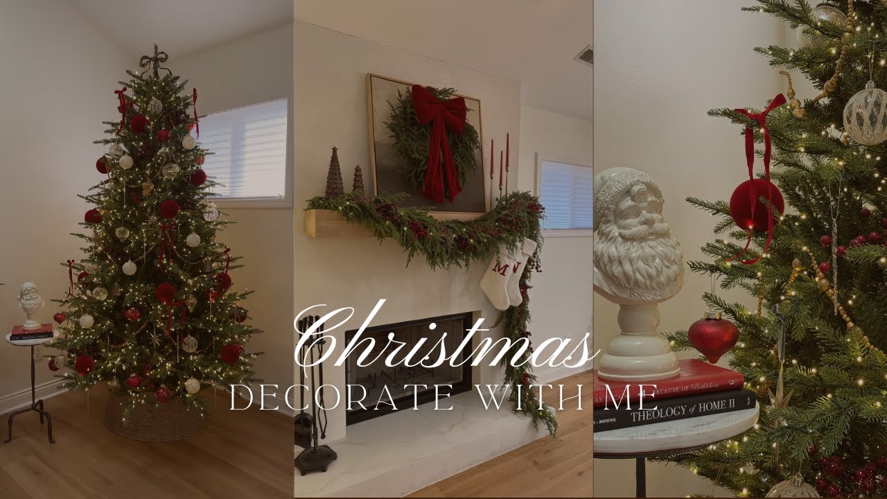CLASSIC CHRISTMAS DECORATING | CHRISTMAS TREE DECOR | CHRISTMAS MANTEL DEOCR | CHRISTMAS 2025