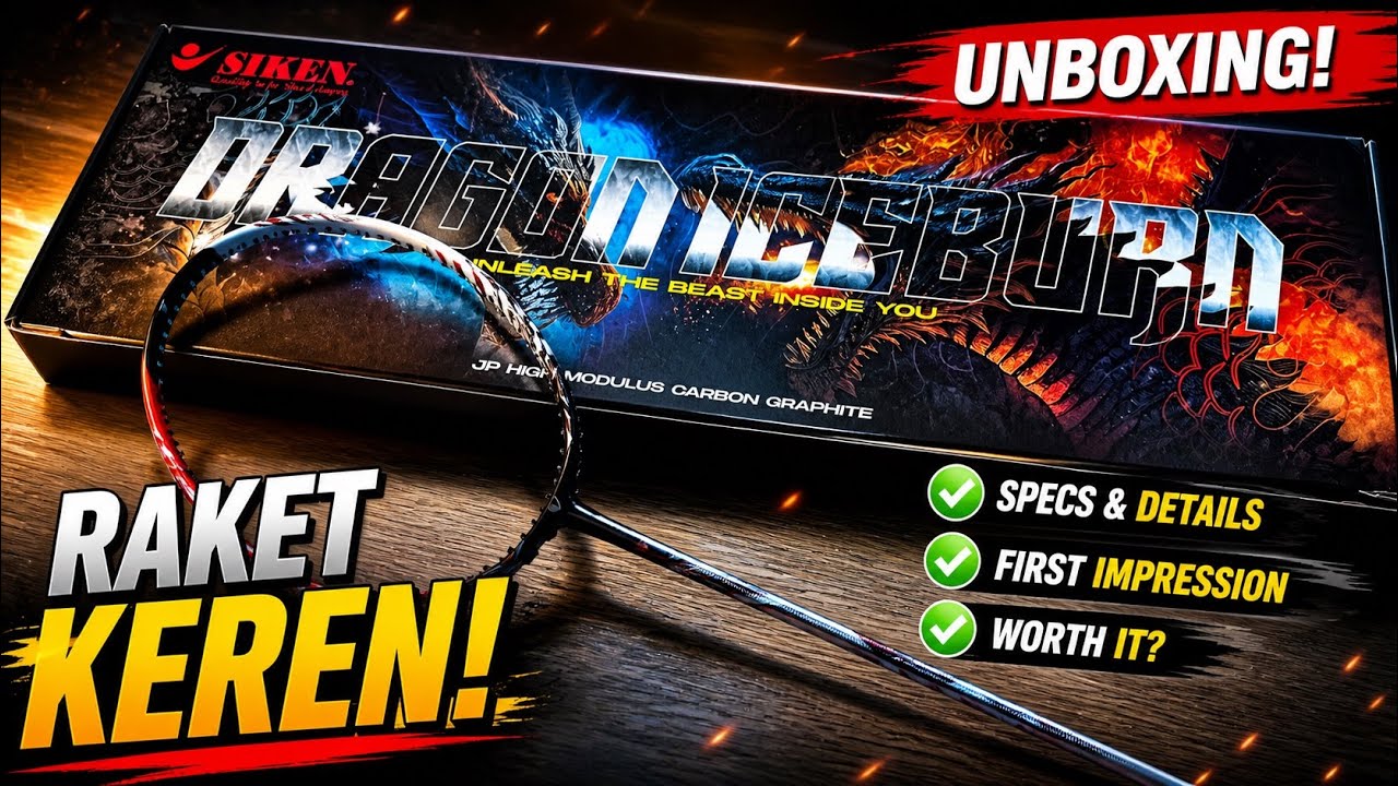 Unboxing raket VIRAL ‼️ Siken Dragon Iceburn