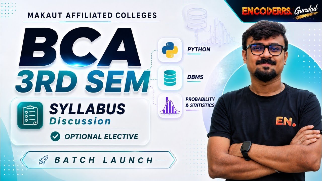 📚 MAKAUT BCA 3rd Semester | Complete Syllabus Discussion & Batch Launch