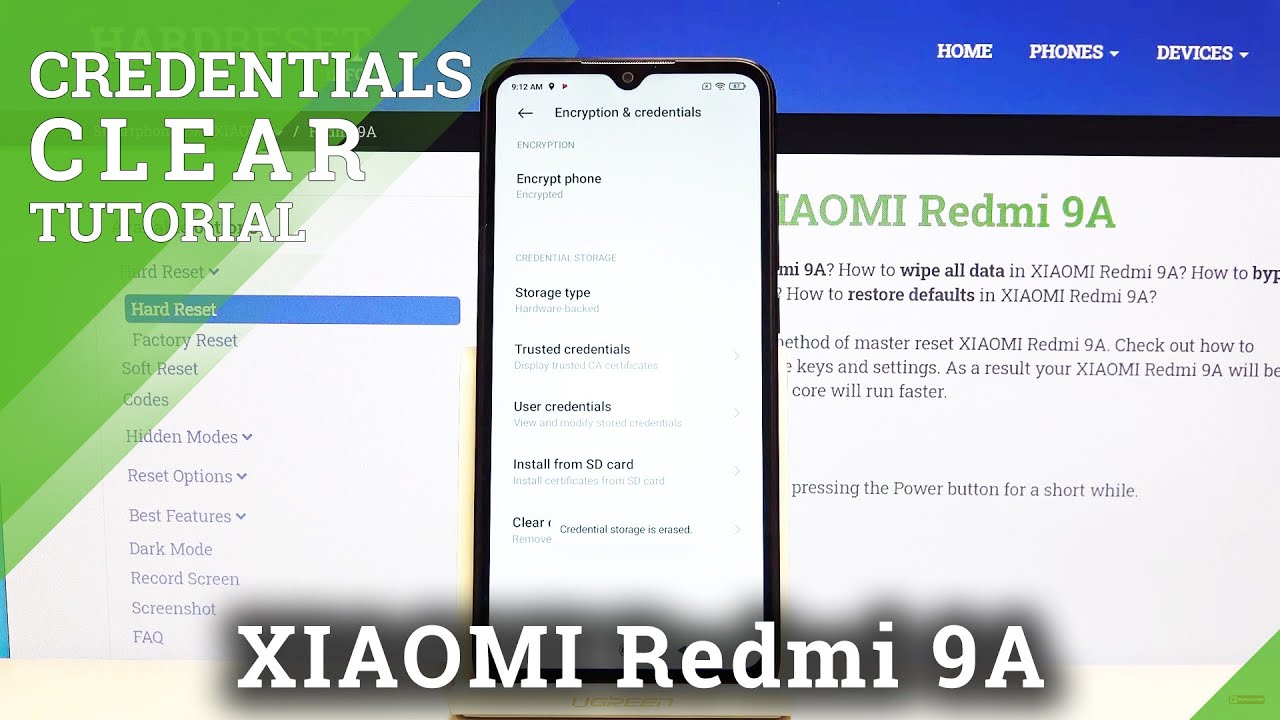 How to Remove All Certificates in Xiaomi Redmi 9A - Clear Credentials