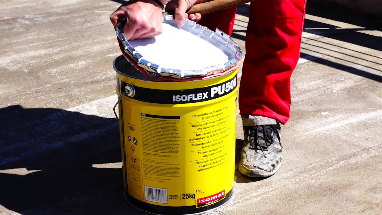 Étanchéité sous carrelage, sur un toit plat, avec ISOFLEX PU500