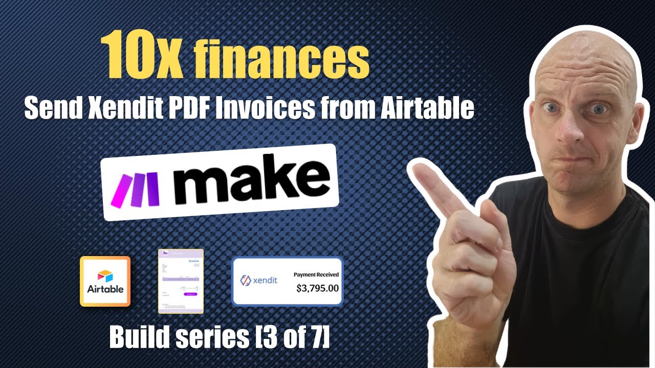 Create a Xendit PDF invoice from inside of Airtable using make.com