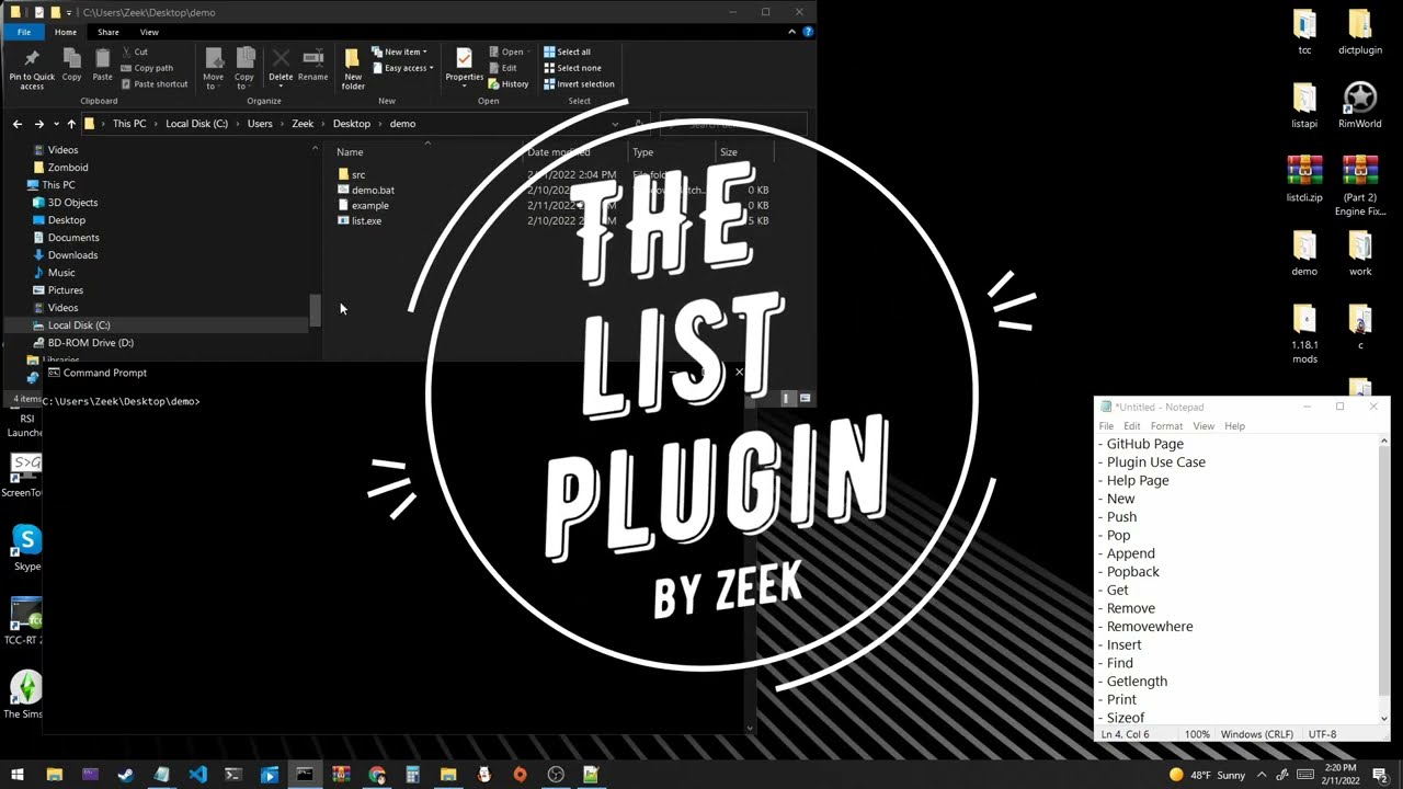 Create and manipulate lists in Batch | List Function by Zeek | Batch-Man