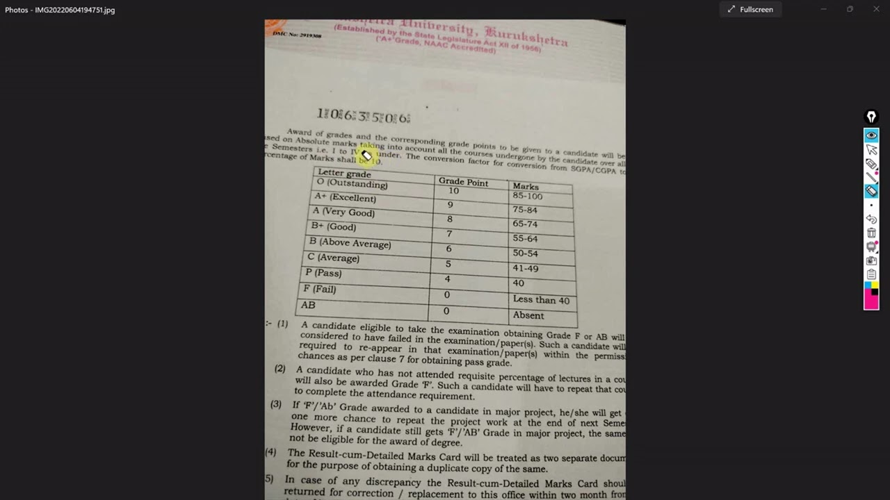 How to calculate SGPA/CGPA to percentage and total marks obtained