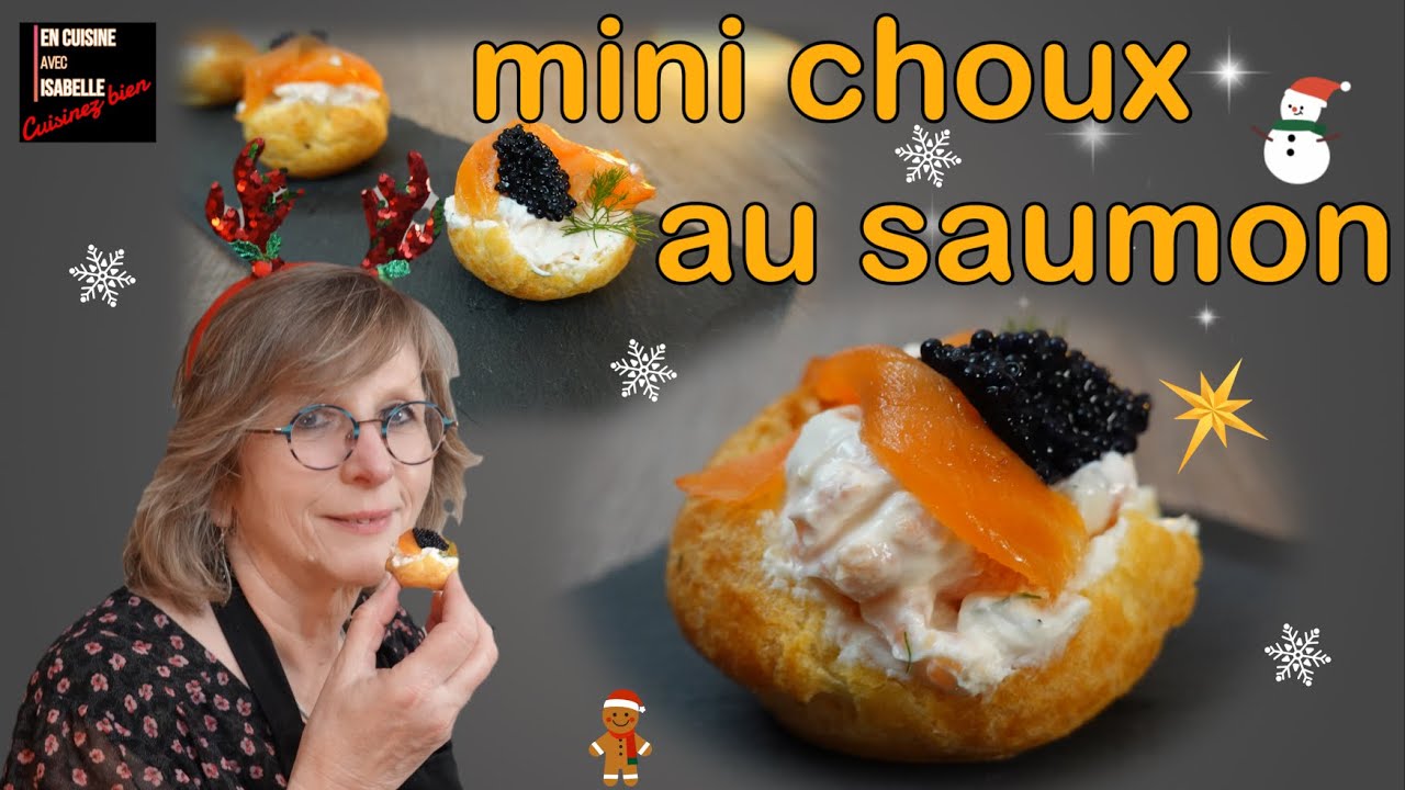 Mini choux à la crème de saumon pour apéro #apero