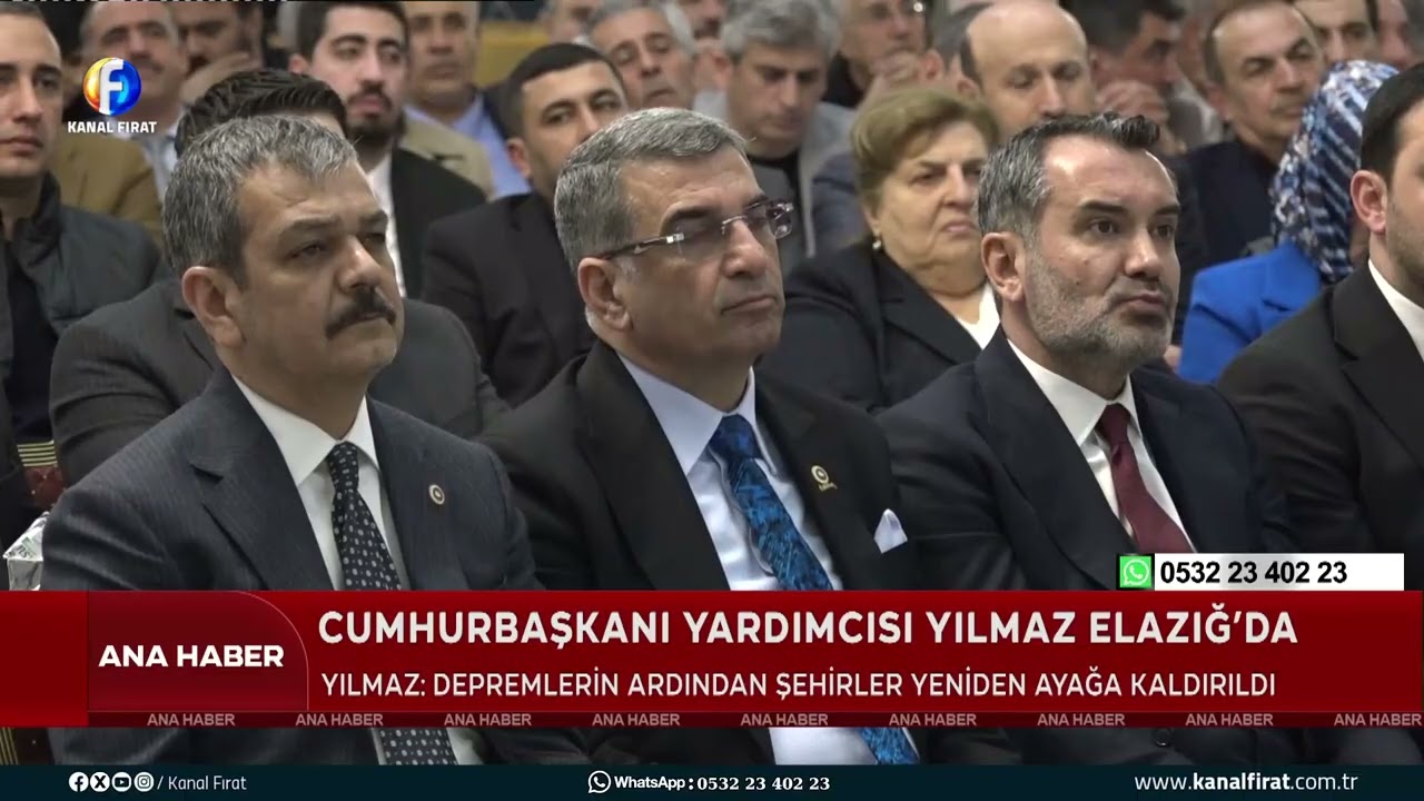 Ana Haber Cumhurbaşkanı Yardımcısı Yılmaz Elazığ’da 28 02 2026