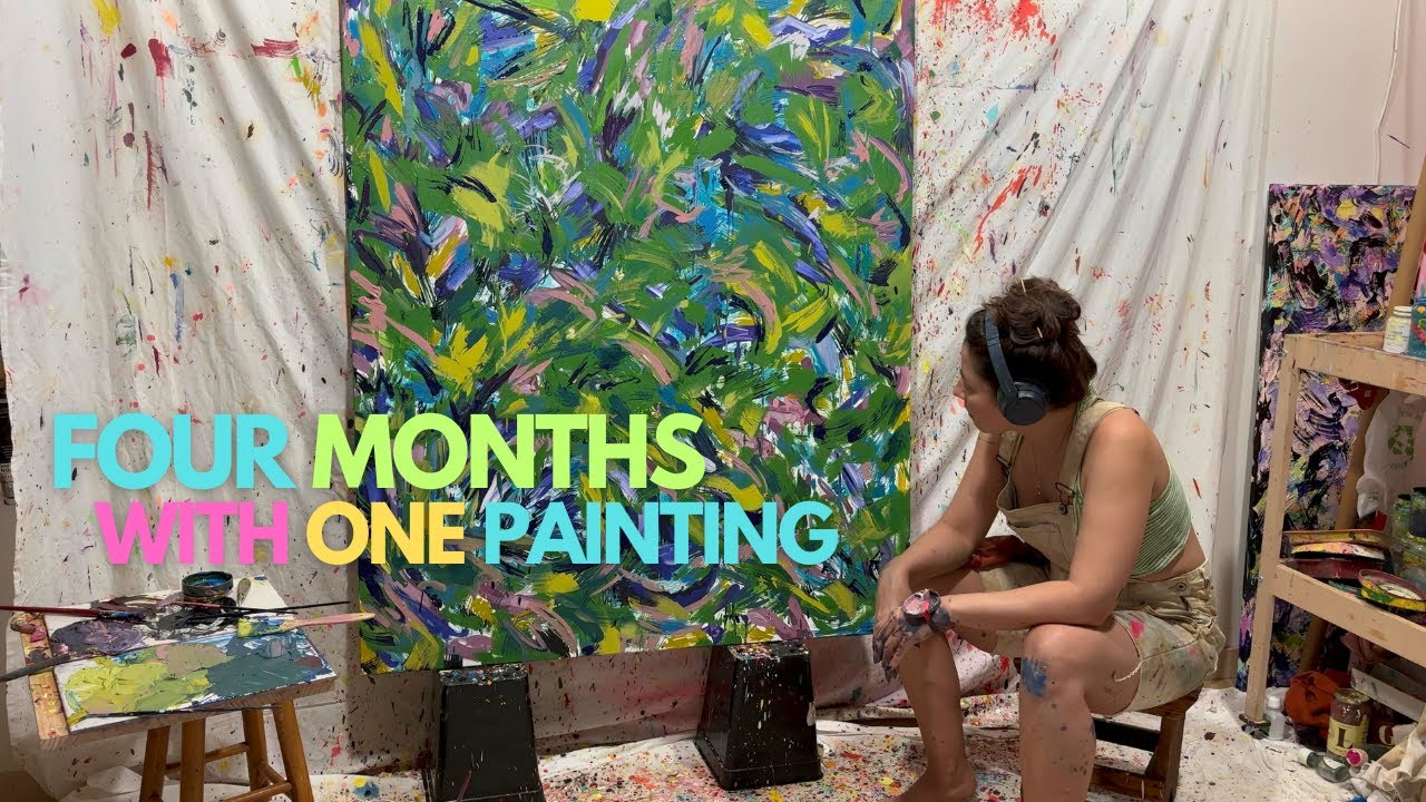 Unlocking Possibilities - 4 months with one painting #art #painting #femalepainter #modernart