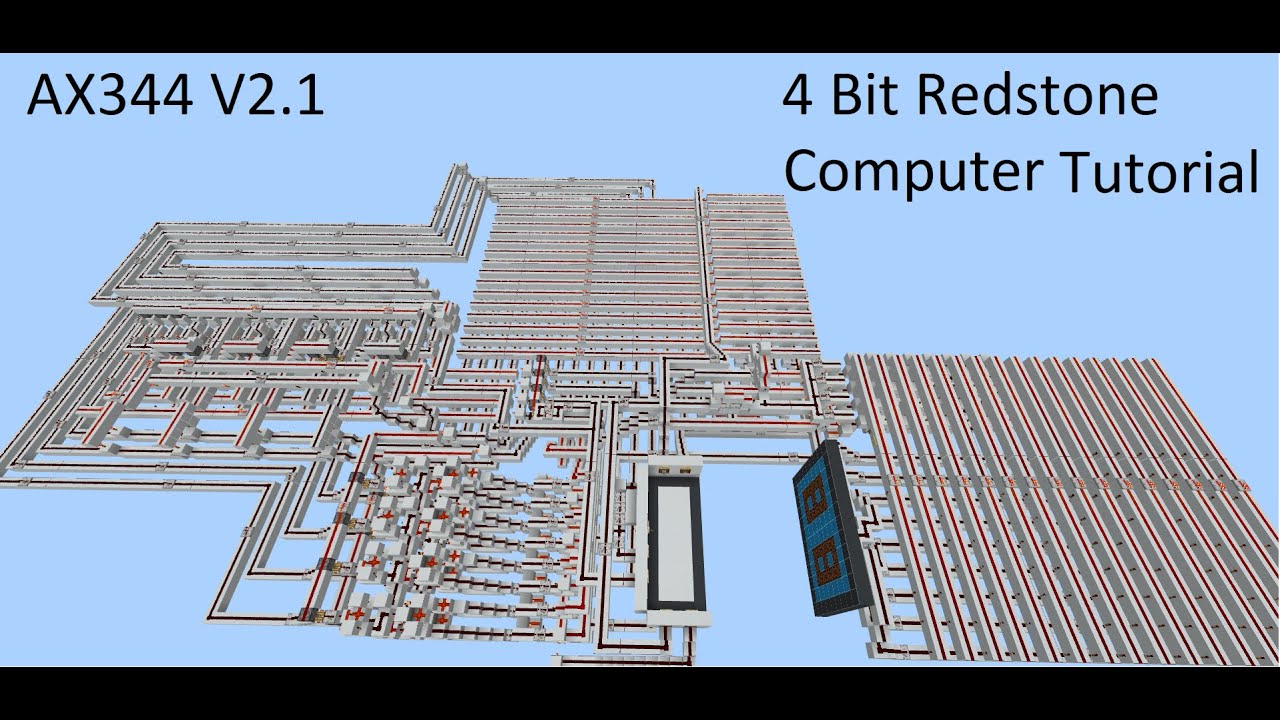 Учебное пособие по 4-битному компьютеру Redstone: создание ALU P1