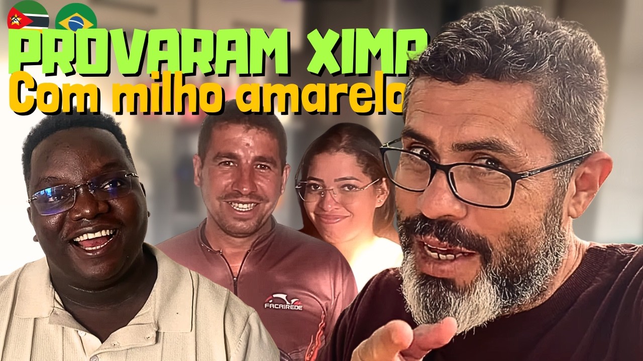 NATANIEL E EDSON COM A ESPOSA PROVANDO XIMA FEITA COM O MILHO AMARELO