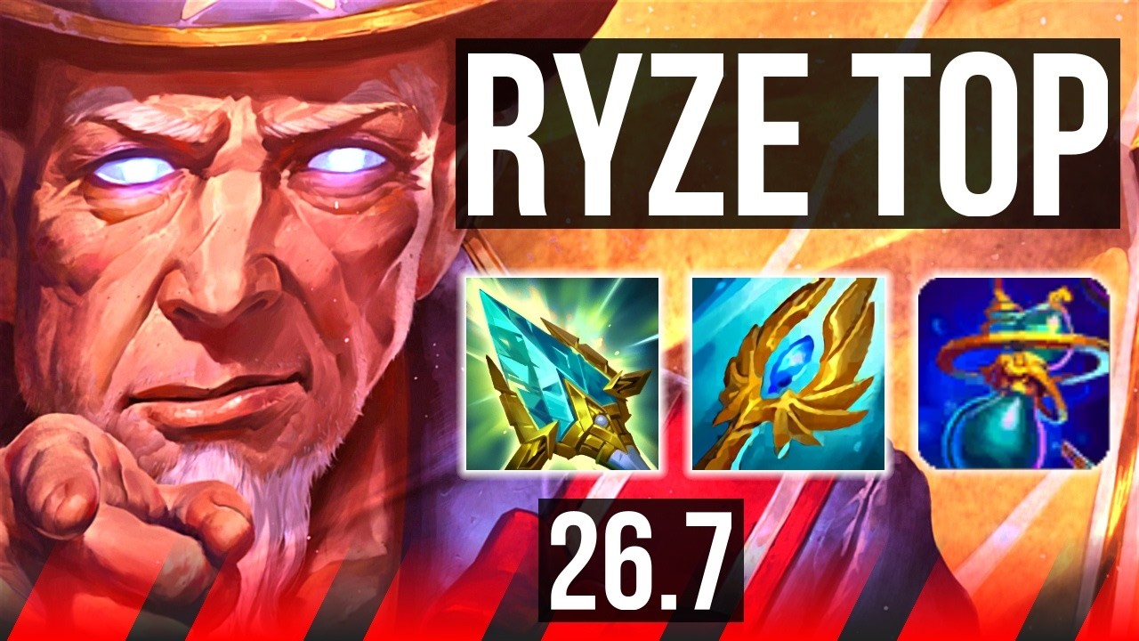 RYZE vs NASUS (TOP) | 66K damage | KR Diamond | 26.7