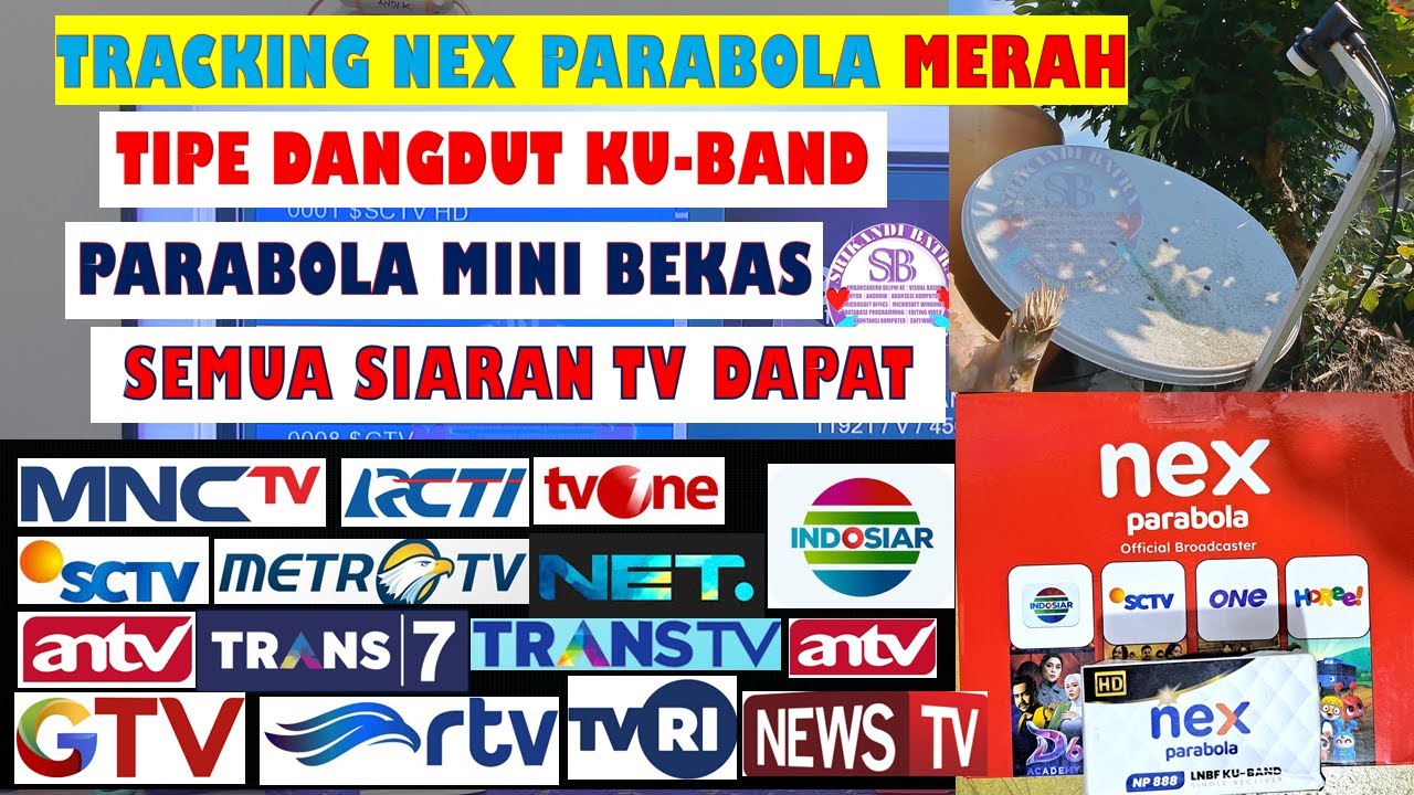 CARA SETTING NEX PARABOLA MERAH TIPE DANGDUT & CARA SETTING PARABOLA MINI LNB KU BAND SATELIT SES 9