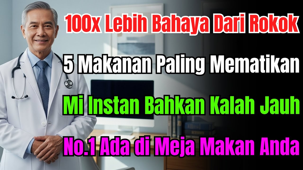 5 Makanan Mematikan, 100x Lebih Bahaya dari Rokok! No.1 Sering Kamu Makan! Peringatan Dokter!