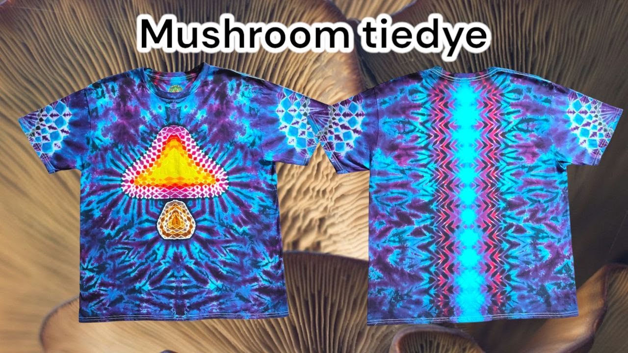 🍄✨Tiedye Mushroom Shirt - Blue&Purple Edition!  [tutorial]🌈