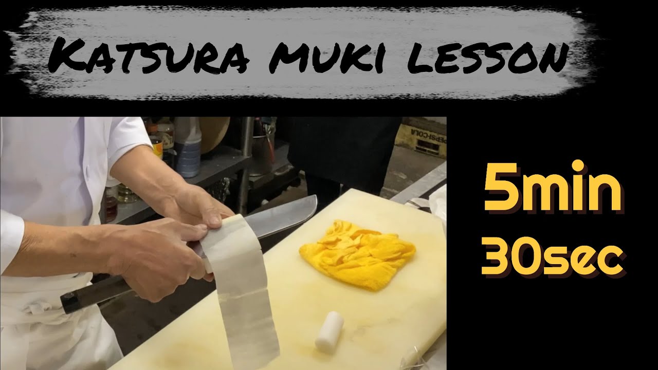 Katsura muki -Miura Knives cooking workshop part 1