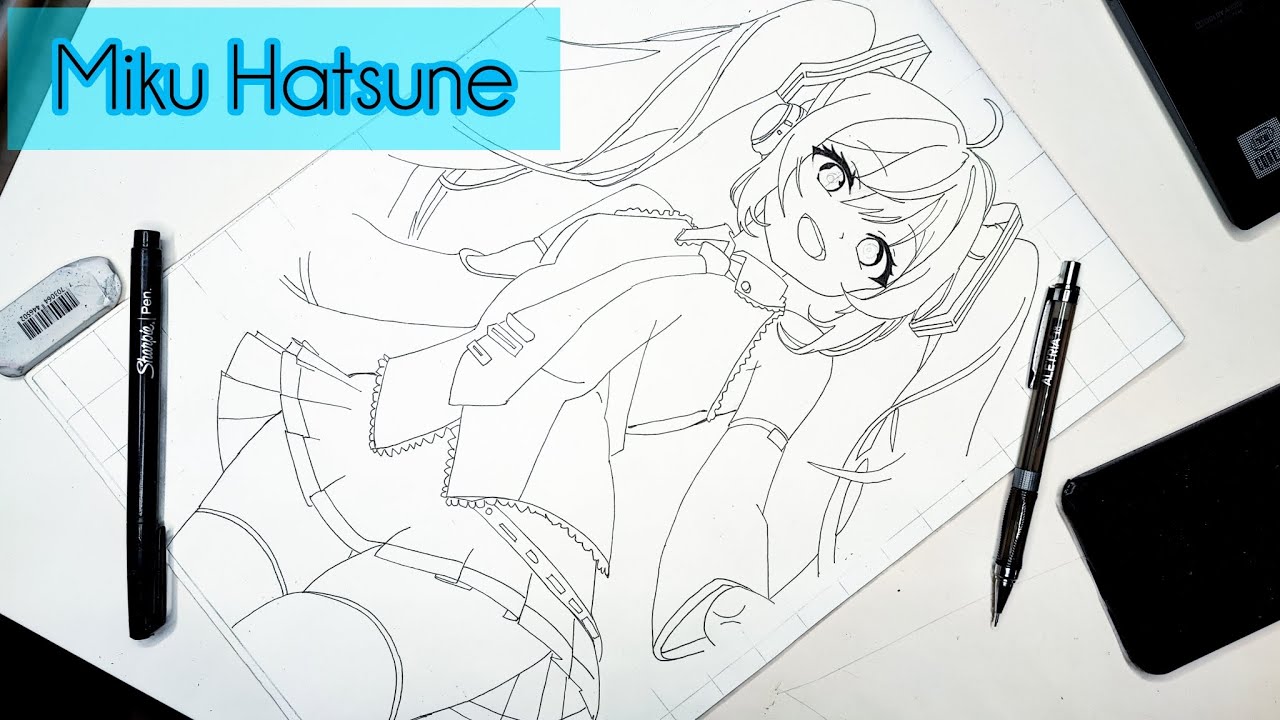 Cómo Dibujar a Miku Hatsune 💙💠💙/How to Draw Miku Hatsune 💙💠💙