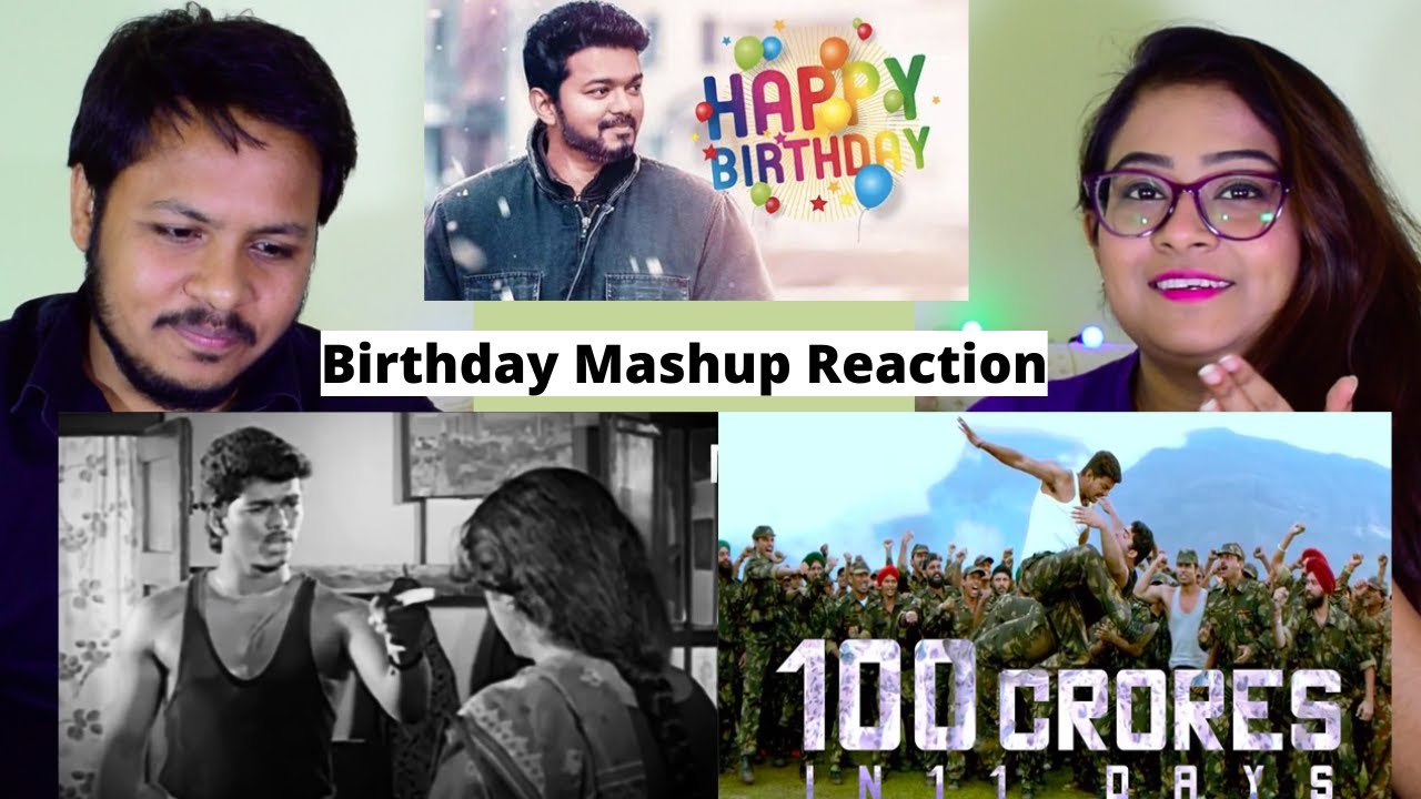 Thalapathy Vijay - Birthday Mashup Reaction | Mr. & Mrs. Pandit