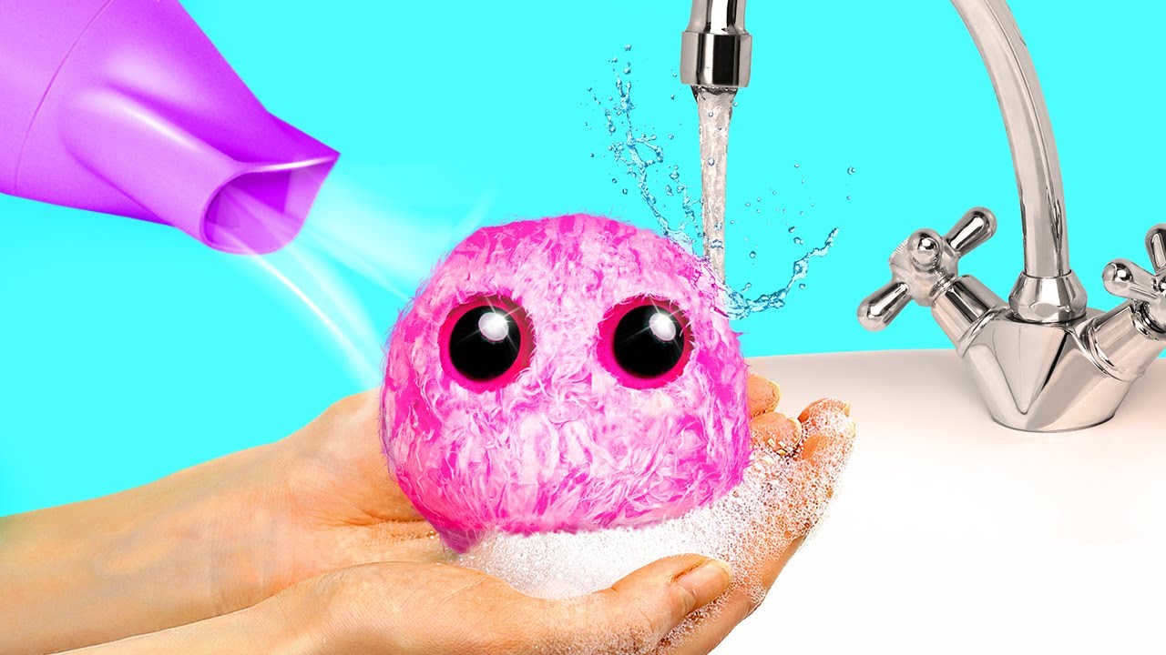 Wash, Brush and Adopt! || Adorable Dirty Ball Become a Plushie