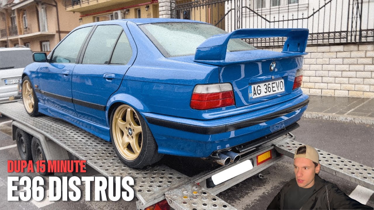 AM CUMPĂRAT UN BMW E36 ȘI L-AM STRICAT ÎN ACEEAȘI ZI! PT.1 | PEDALAJOS